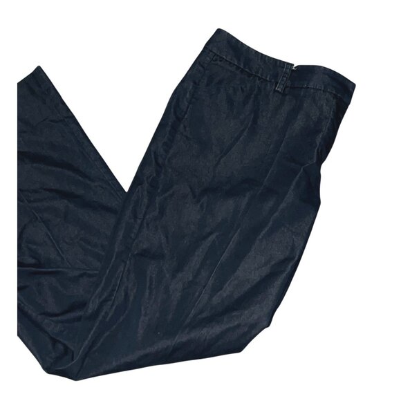 New York & Company Womens Navy Blue Straight-Leg Pants Size 10 Average - Picture 4 of 11